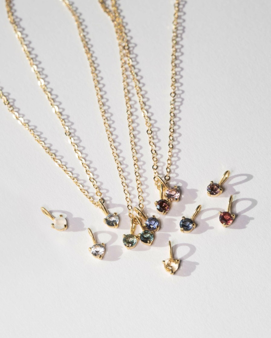 Categories GLDN | Aura Birthstone Necklace & Studs Set