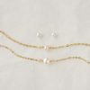 Categories GLDN | Solid Gold Essential Pearl Set