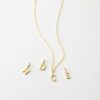 Categories GLDN | Dainty Serif Initial Necklace