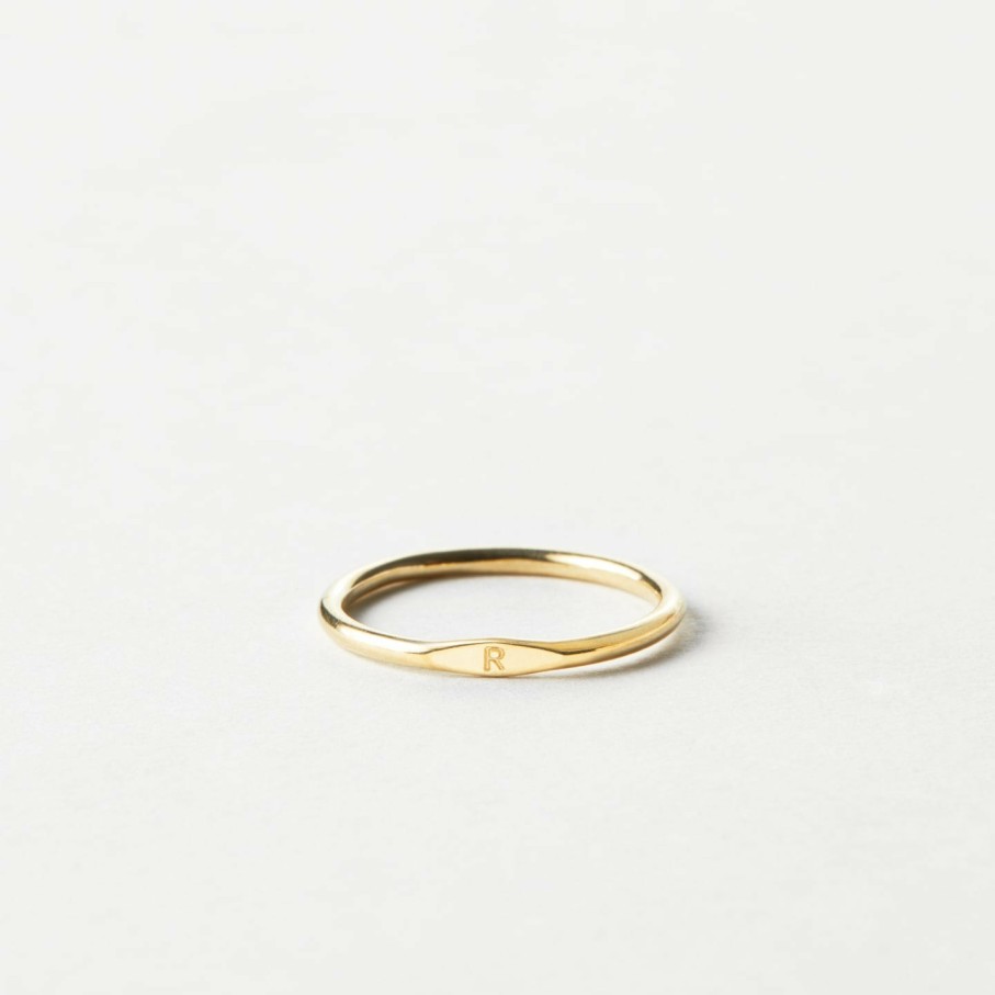 Categories GLDN | Micro Signet Ring Trio Set