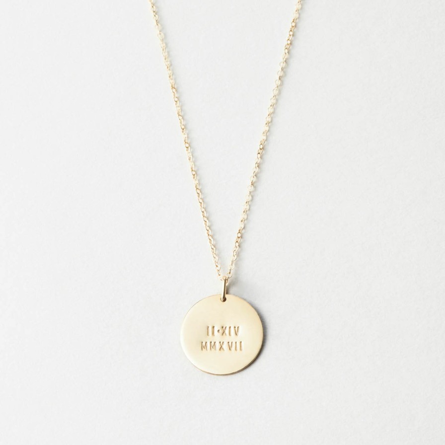 Categories GLDN | Numerals Disk Necklace