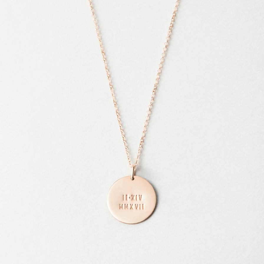 Categories GLDN | Numerals Disk Necklace