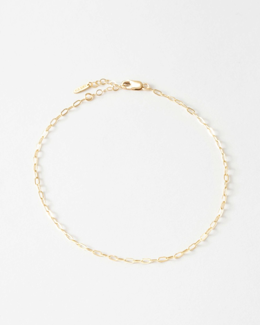 Categories GLDN | Mini Paperclip Chain Anklet