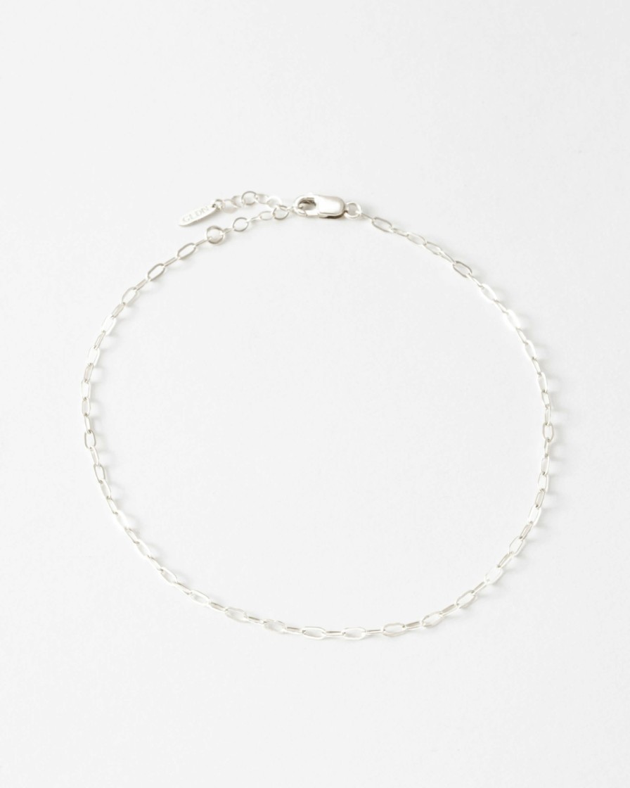 Categories GLDN | Mini Paperclip Chain Anklet