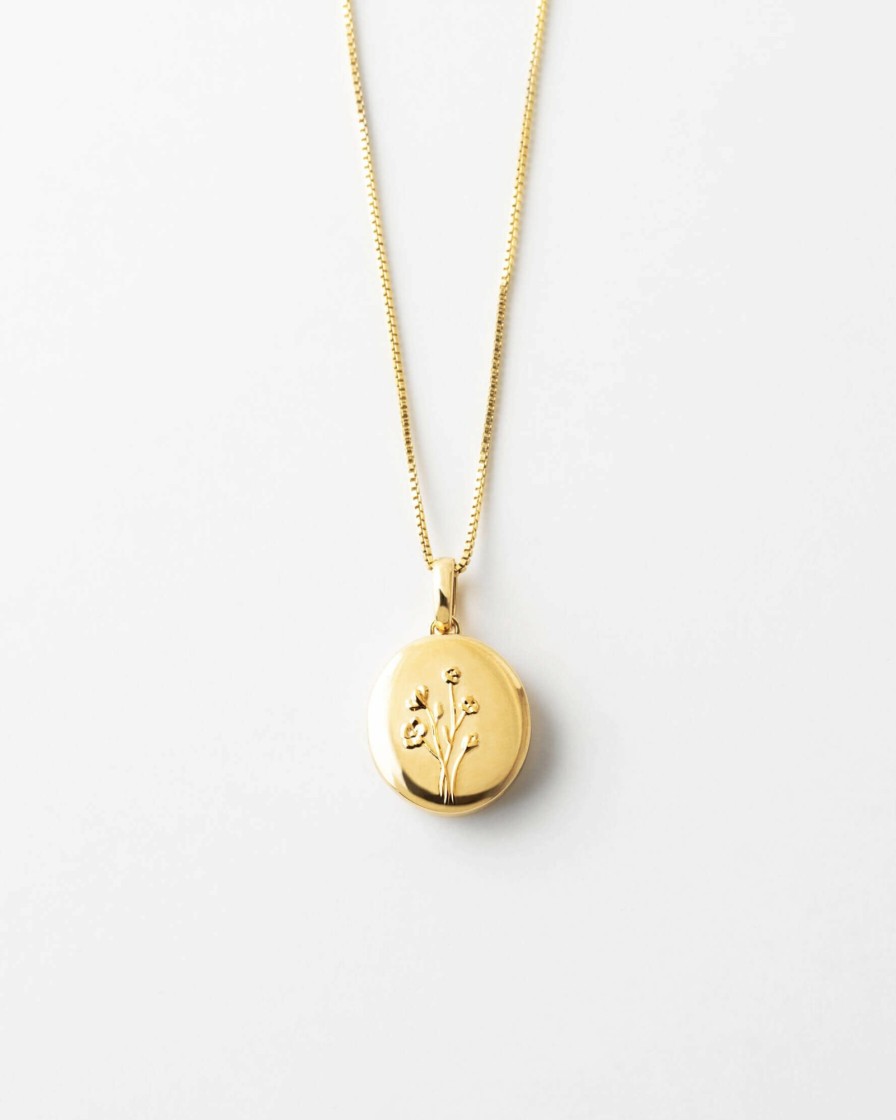 Categories GLDN | Floral Locket Necklace