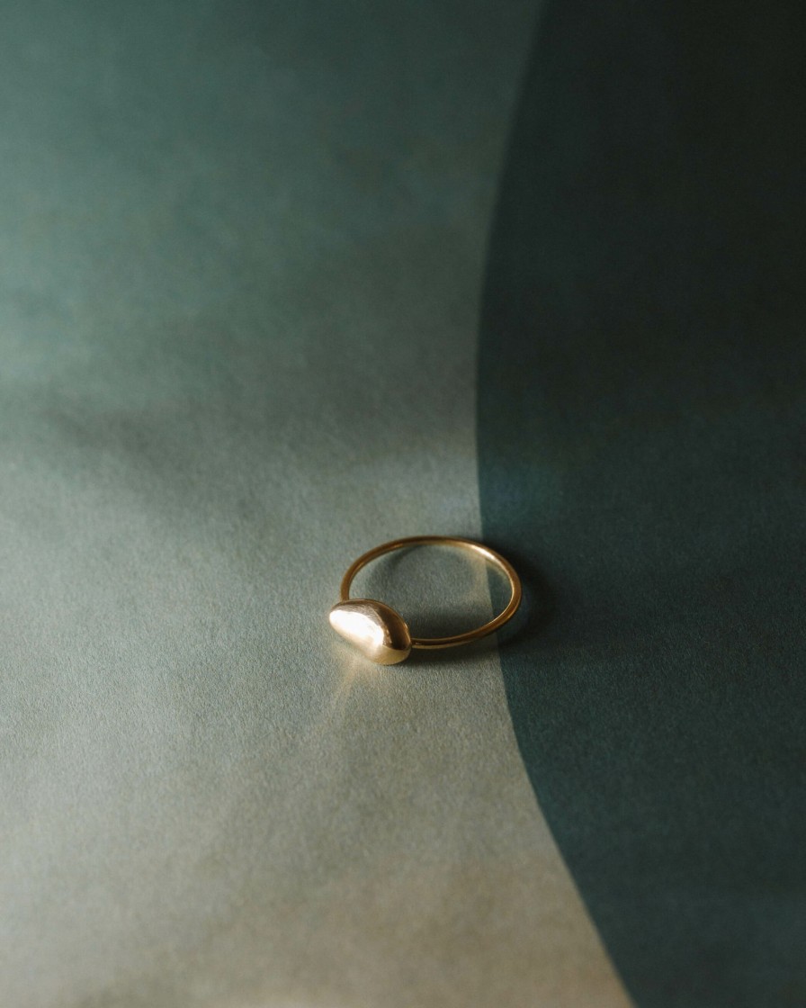 Categories GLDN | Solid Gold River Stone Ring 10K Solid Gold