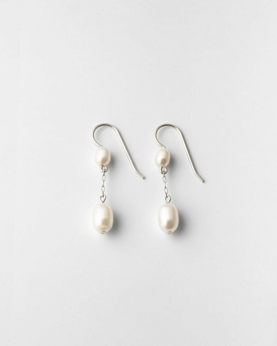 Categories GLDN | Deux Pearl Drop Earrings