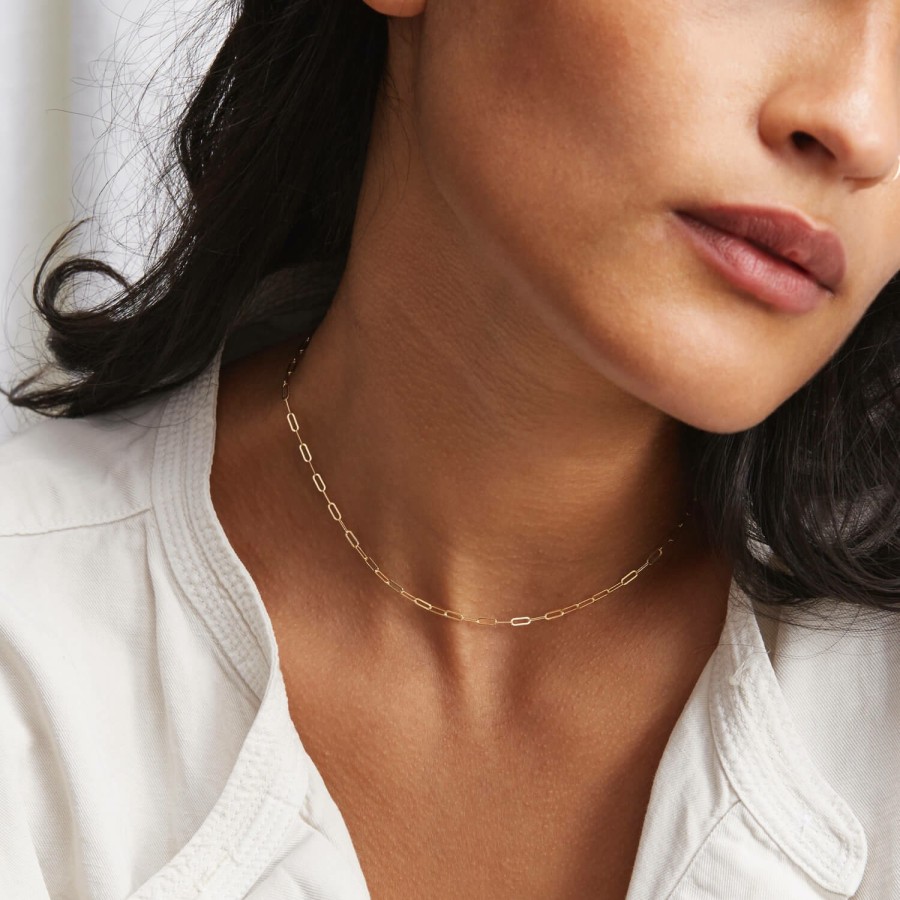 Categories GLDN | Dainty Paperclip Chain